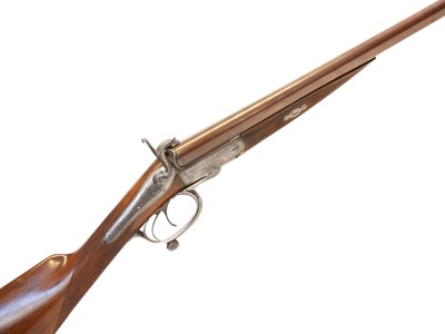 Lot 106 - Double barrel 12 bore pinfire shotgun by T&W Harrison London