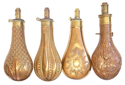 Lot 515 - Four powder flasks