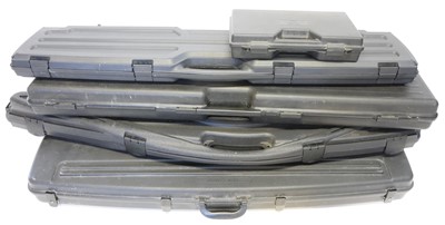Lot 528 - Four plastic rifle / shotgun cases and a pistol case.