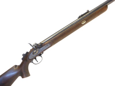 Lot 380 - M.A. Taylor of Sheffield .451 percussion target rifle LICENCE REQUIRED