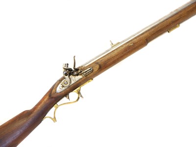 Lot 379 - Flintlock Indian 20th century 'Baker' .625 shotgun,  LICENCE REQUIRED