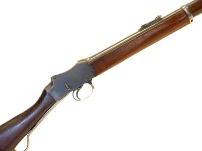 Lot 81 - Enfield Martini Henry MkIV .577/450 rifle with nitro proofs.