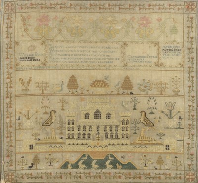 Lot 195 - 19th century Scottish Needlework