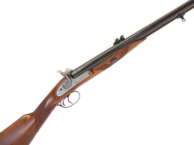 Lot 381 - Pedersoli Kodiak 58 calibre percussion muzzle loading double barrel rifle