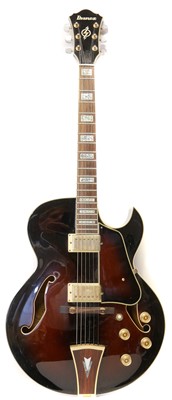 Lot 168 - Ibanez Artcore arch top guitar with Gator case