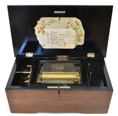 Lot 171 - Late 19th Century Swiss Music Box