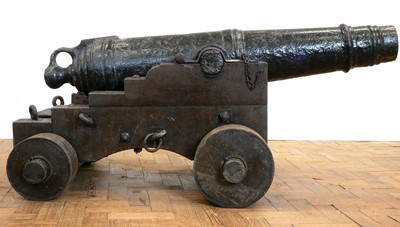 Lot 1 - Six pounder naval cannon