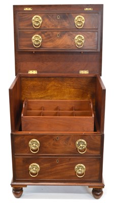 Lot 294 - Regency Style Mahogany Cellarette