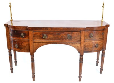Lot 346 - George III Mahogany Breakfront Sideboard