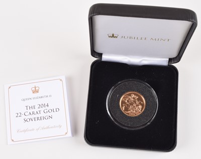 Lot 53 - Queen Elizabeth II, Gold Sovereign, 2014.