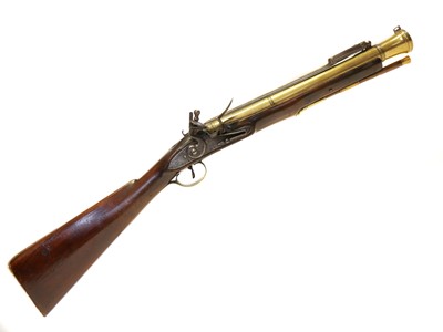 Lot 98 - Irish Flintlock blunderbuss by Egan of Parsons Town