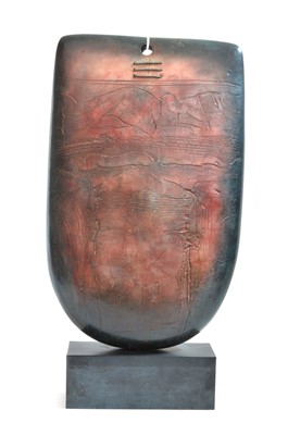 Lot 12 - Large Sack Form Raku Sculpture