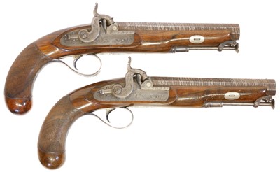 Lot 6 - Fine pair of percussion pistols by Moore of London