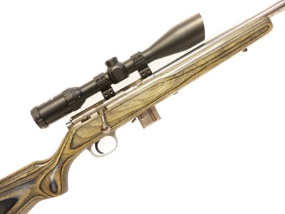 Lot 402 - Marlin .17HMR bolt action rifle and moderator LICENCE REQUIRED