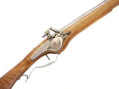 Lot 378 - Wheellock paddle butt carbine, LICENCE REQUIRED