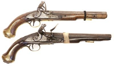 Lot 15 - Pair of .600 Flintlock pistols