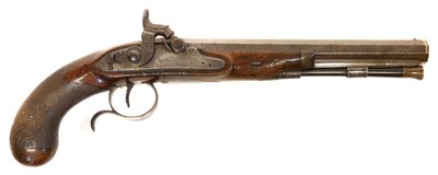 Lot 16 - Percussion pistol by Innes of Edinburgh