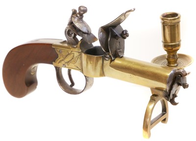 Lot 21 - Flintlock tinder lighter by Brummitt