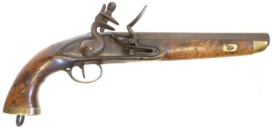 Lot 17 - Belgian Sea Service flintlock pistol