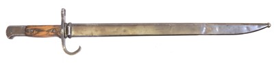 Lot 212 - Japanese Arisaka type 30 bayonet and scabbard.