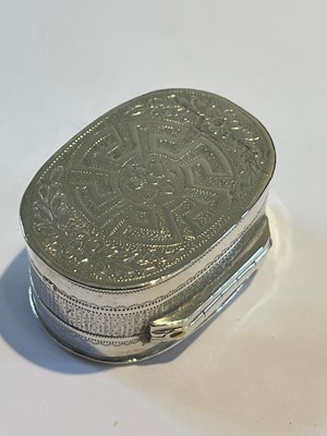 Lot 53 - A George III silver nutmeg grater