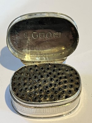 Lot 53 - A George III silver nutmeg grater