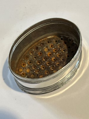 Lot 54 - A George III silver nutmeg grater