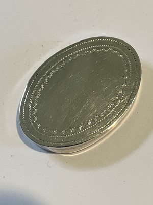 Lot 54 - A George III silver nutmeg grater