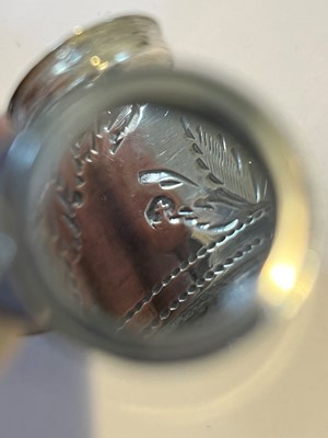 Lot 58 - A George III silver nutmeg grater