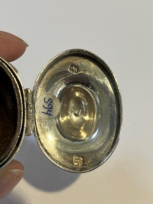 Lot 62 - A George III silver nutmeg grater