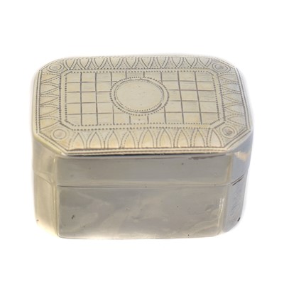 Lot 48 - A George III silver nutmeg grater