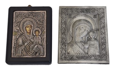 Lot 82 - A .950 silver icon