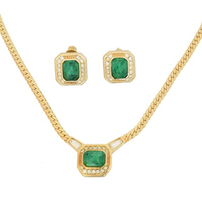 Lot 256 - A suite of Christian Dior costume jewellery