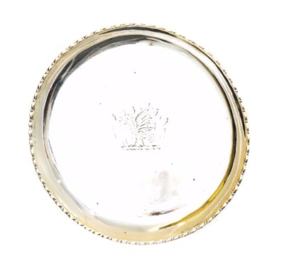 Lot 7 - A George III silver wine funnel stand