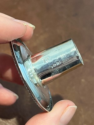 Lot 16 - A George III silver miniature chamber stick
