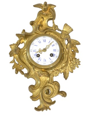 Lot 196 - Late 19th century French Cartel Wall Clock