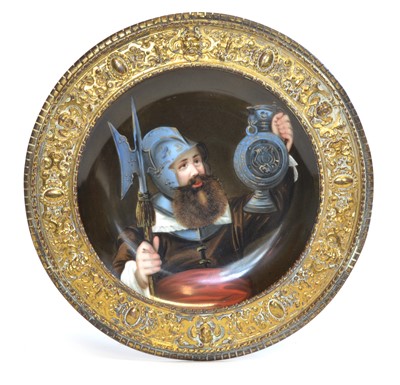 Lot 160 - German porcelain portrait plate