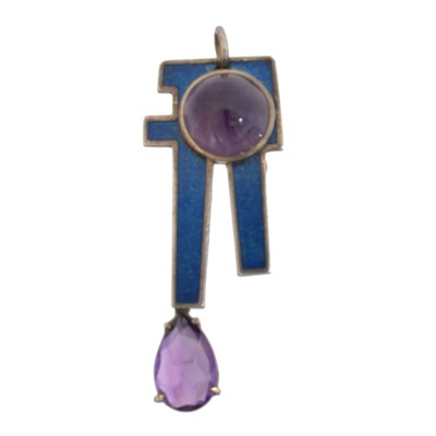 Lot 93 - A Bente Bonne for Georg Jensen gem-set pendant