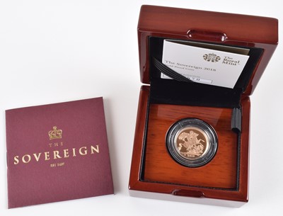 Lot 72 - Queen Elizabeth II, Gold Proof Sovereign, 2018.