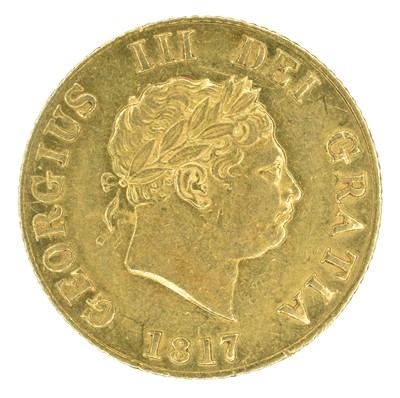 Lot 106 - King George III, Half-Sovereign, 1817.