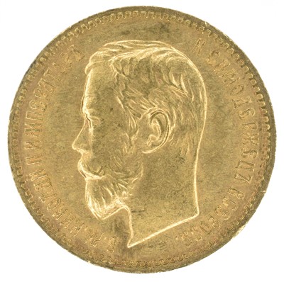 Lot 131 - Russia, Nicholas II (1894-1917), 5 Roubles, 1902.