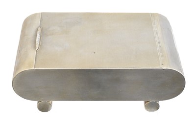 Lot 97 - A George VI silver cigar case