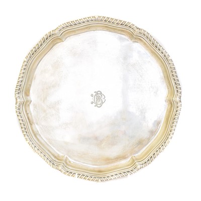 Lot 99 - A George V silver salver