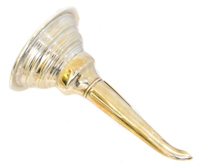 Lot 102 - A George V silver wine funnel
