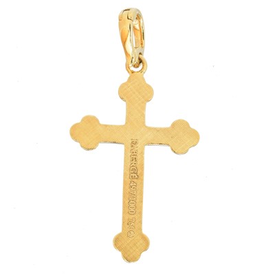 Lot 98 - A limited edition Victor Mayer for Fabergé cross pendant