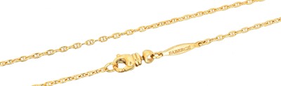 Lot 99 - A limited edition 18ct gold Victor Mayer for Fabergé chain necklace