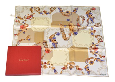 Lot 264 - A Cartier silk scarf