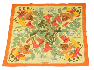 Lot 18 - A Hermès "Graeca" cotton scarf by Niki Goulandris