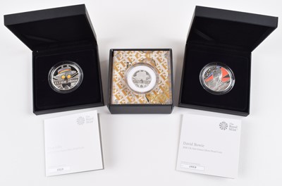 Lot 27 - Three Music Legends Silver Proof Coins (3).