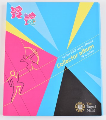 Lot 91 - Full Collection of 2012 Olympic 50p Coins in Folder.